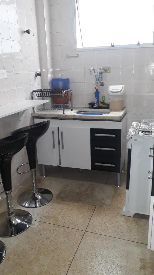Apartamento Mobiliado Predio Frente Ao Mar Sao Vicente  Ngoại thất bức ảnh