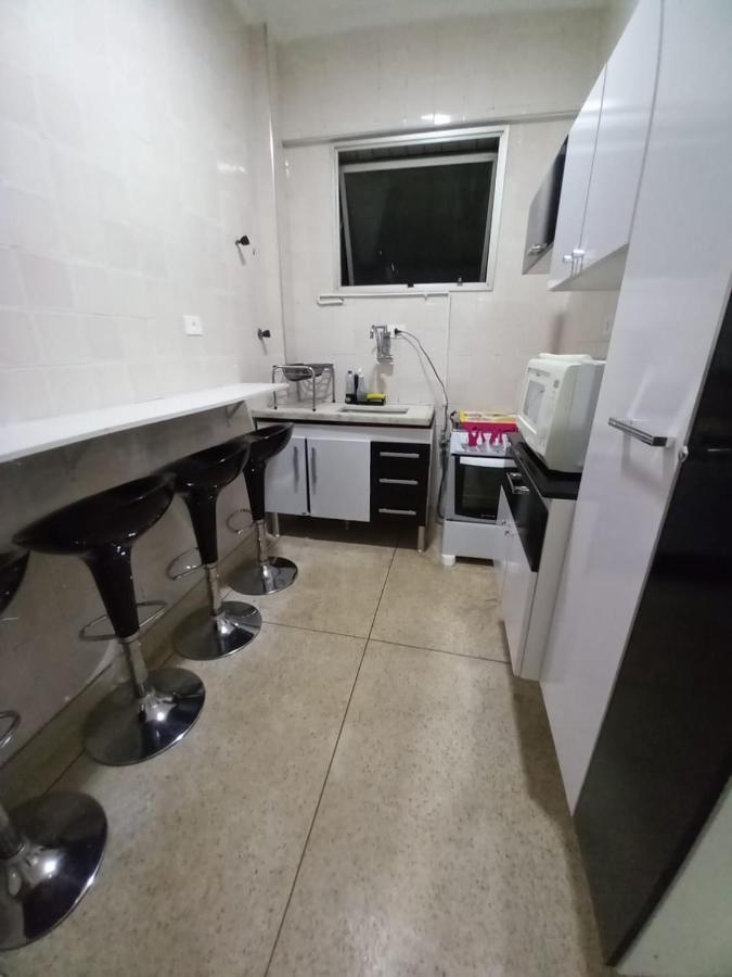 Apartamento Mobiliado Predio Frente Ao Mar Sao Vicente  Ngoại thất bức ảnh