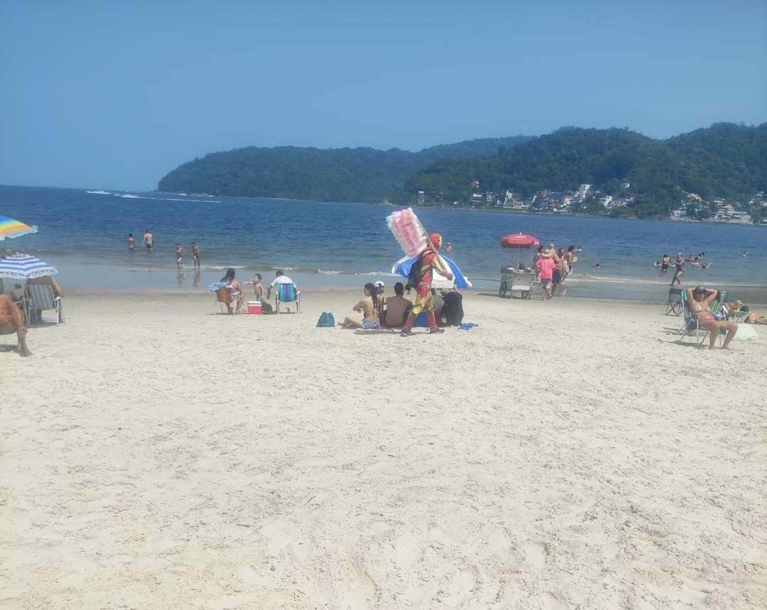 Apartamento Mobiliado Predio Frente Ao Mar Sao Vicente  Ngoại thất bức ảnh